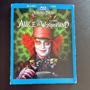 Disney Alice in Wonderland Blu-ray with Green and Red Cover